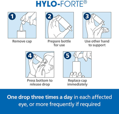 6 x Hylo-Forte Eye Drops (Buy 5, 1 FREE)